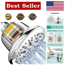 Filtered Shower Head - High Pressure Shower Head with Filter for Hard Water S...
