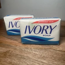 Ivory Soap Bars Personal Size Sealed Lot Of 2 Vintage NOS Bathroom Prop