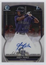 2023 Bowman Chrome Prospect Refractor 341/499 Andy Perez #CPA-APZ Auto 0ij9