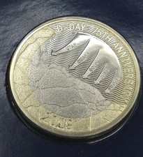 2019 - £2 Coin - D-Day 75th Anniversary– BUNC–UK Commemorative - C. Checker Card