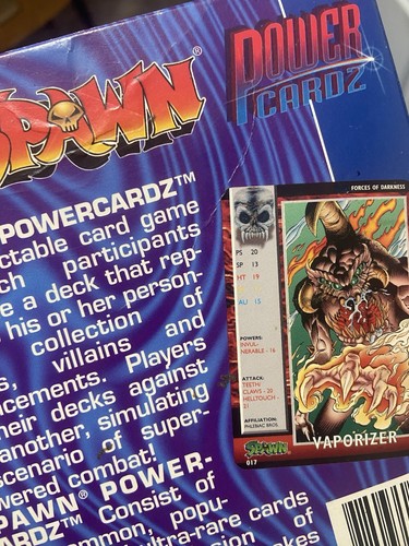 1995 Sealed box SPAWN Power Primer CALIBER GAME w/ 95 Powercardz Cards CM1160 - Picture 5 of 7