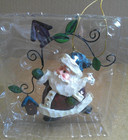 Costco Whimsical Christmas SANTA Ornaments Set  5-pcs. Hand-Painted — photo 8