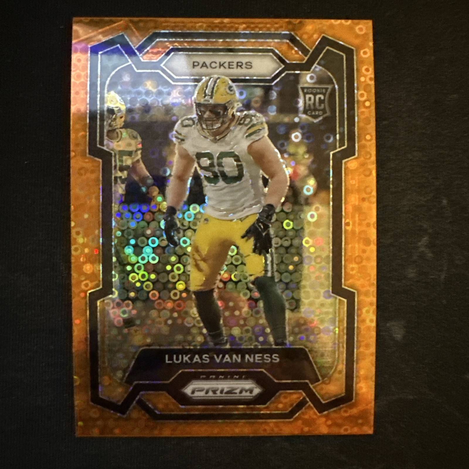 2023 Prizm Orange Disco Lukas Van Ness Rookie #336