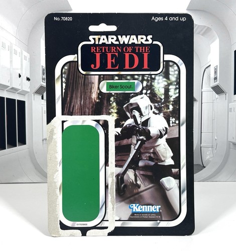 1983 Star Wars Kenner Return Of The Jedi Biker Scout Cardback Vintage