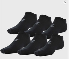 Under Armour Men's Essential Lite No Show Socks, 6-Pairs
