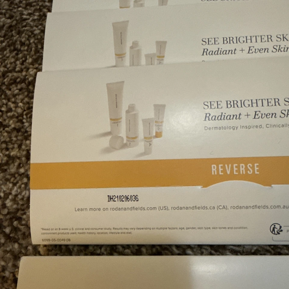 Rodan & Fields REVERSE Sample Packs Travel 4 Step Lot Of 5 Sets - Image 4 of 4