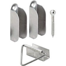 Aluminum Screen Hanger and Latch Set for Window Installation, Portable Design