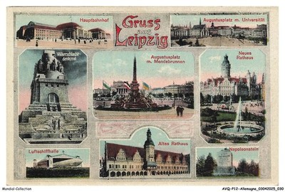 AVQP12-0717-GERMANY - LEIPZIG - Gruss - Hauptbahnhof - Augustusplatz - Neues