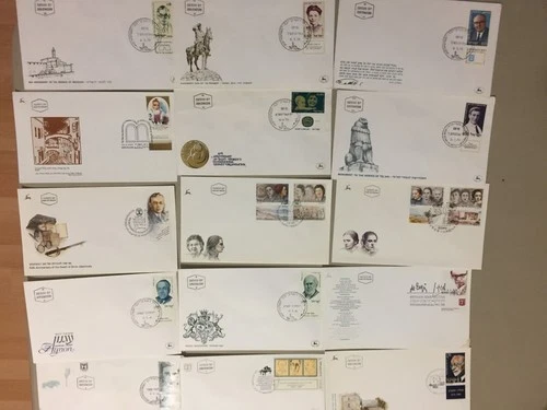 Fifteen PERSONALITIES Israel fdc