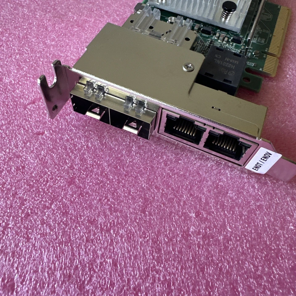 IBM 00E2865 4-Port 10Gb SFP+ 1Gb SR RJ45 Ethernet Adapter PCIe Card - Image 2 of 4