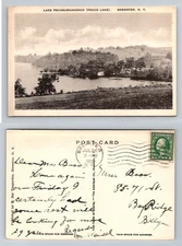 Brewster, NY-New York, Lake Pechquenakonck Peach Lake Vintage c1922 Postcard