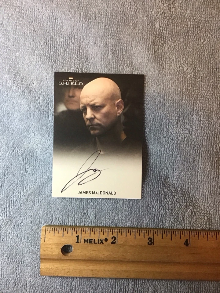 3 Autograph Marvel Agents Of Shield Cards James Macdonald Luis Changchien Dayo A - Image 3 of 4