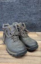 Timberland Mt Maddsen Mid Waterproof Dark Brown Leather Hiking Boots Boys Size 6