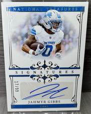 2025 Panini National Treasures Jahmyr Gibbs Auto /99 Detroit Lions #SIG-JGS