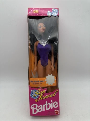 Vintage 1993 Sun Jewel Kira Barbie Doll #10956 Original Swimsuit & Earrings