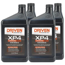 Driven Racing Oil 00506, XP4 Racing Oil, Conventional 15W-50, 4 Quarts