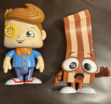 DERPY BACON Funnel Boy Figure The Big Fig! Season 1 Bonkers Toy Co. Set Of 2