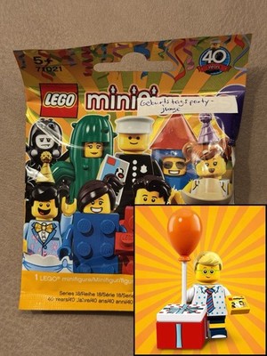 LEGO Minifiguren Serie 18 | Geburtstagspartyjunge | VERSIEGELT | 71021 col18-16