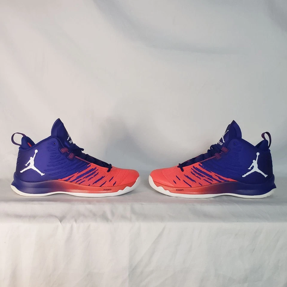 Nike Air Jordan | Zapatillas Hombre US 11 | Super Fly 5 Rojo/Azul Foto 2 de 4