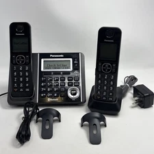 Panasonic KX-TGF370 Link-to-cell Bluetooth Convergence Phone System Belt Clips