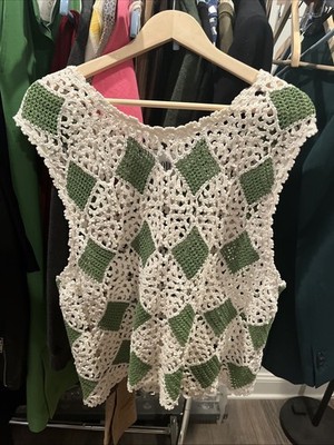 Bode Diamond Crotchet- Cotton Tank Top