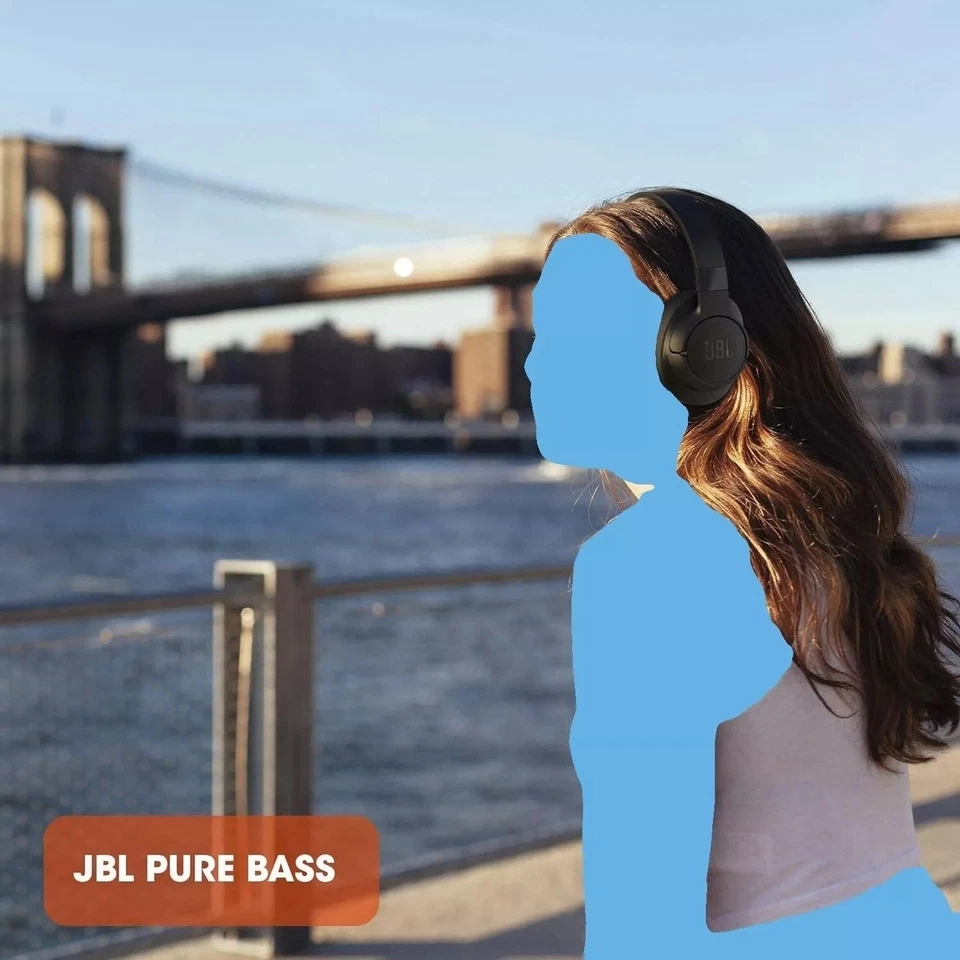 JBL Tune 760NC Wireless Bluetooth Over Ear Headphones Black JBLT760NCBLK - Image 2 of 4