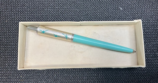 Vtg Paper Mate Lady Capri Ballpoint Pen w/ Original Box Starburst Design
