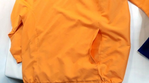 Ashworth Wind Shirt Jacket Mens Pullover V Neck Orange Long Sleeve Size L - 第 5/6 張圖片