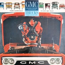 1963 GMC General Motors V6 Pickup Trucks Advertisement Automobilia DWII13
