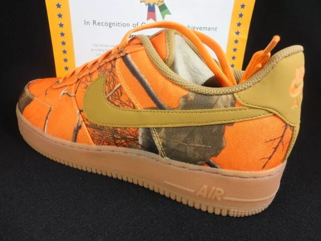 Nike Air Force 1 '07 LV8 3 Men's Shoes Orange Blaze-Wheat ao2441-800