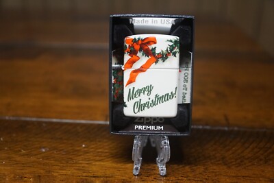 RED BOW BELL HOLLY MERRY CHRISTMAS 2022 540 DESIGN ZIPPO LIGHTER LIMITED TO 300