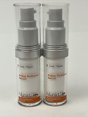 2 x Murad Environmental Shield Advanced Active Radiance Serum 0.5 FL OZ