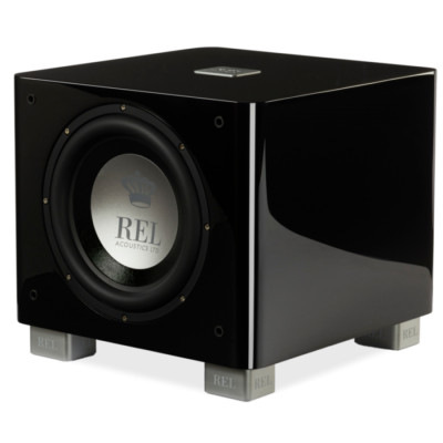 REL T/9x - subwoofer in black finish. 10 in. 300W