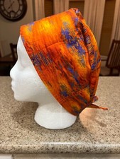 DOCTOR NURSE MULTICOLOR ADJUSTABLE SURGICAL SCRUB HAT, SKULL/CHEMO SURGERY TECH