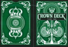 CROWN GREEN DECK OF LIMITED PLAYING CARDS POKER SIZE BY THE BLUE CROWN