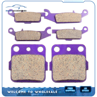Front And Rear Brake Pads For Yamaha YFM250R Raptor 250 2008-2013 Carbon Fiber