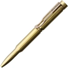 Rough Ryder Bullet Pen Twist Open / Closed Brass Construction 4.75" Overall