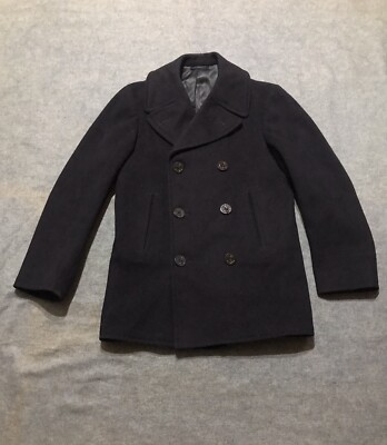 ジャケット・アウター GRAPHPAER Wool Kersey Pea Coat WWII US Navy Military-Issue Kersey Wool Pea Coat - US 36-38