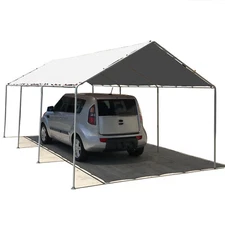 Waterproof Heavy Duty Poly Tent Outdoor Shade Tarp 12 Mil W/ Grommets in White