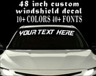 Custom Vinyl Windshield Banner Lettering Decal Name Sticker Window Tattoo car