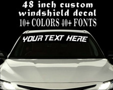 Custom Vinyl Windshield Banner Lettering Decal Name Sticker Window Tattoo Car Custom Vinyl Windshield Banner Lettering Decal Name Sticker Window Tattoo Car