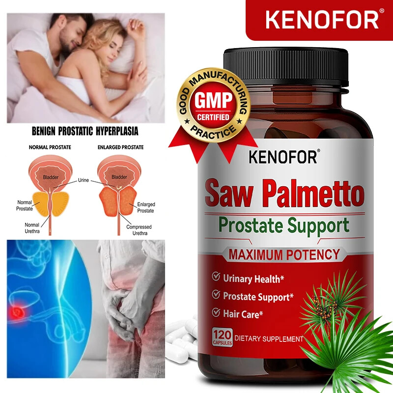 Saw Palmetto, Estratto di Ashwagandh | 30/60/120 Capsule | Integratore Prostata