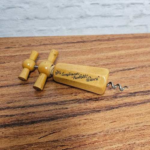 Sacacorchos Francés Madera Barware Carro Abridor de Botellas de Vino MCM Bebidas De Colección - Imagen 9 de 14