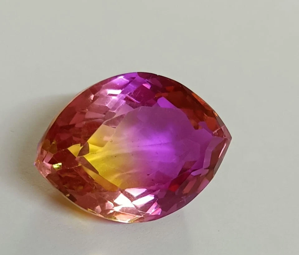 18.80 CT Wonderful Multi-color Marquise Shape Doublet Tourmaline Gemstones - Image 4 of 4