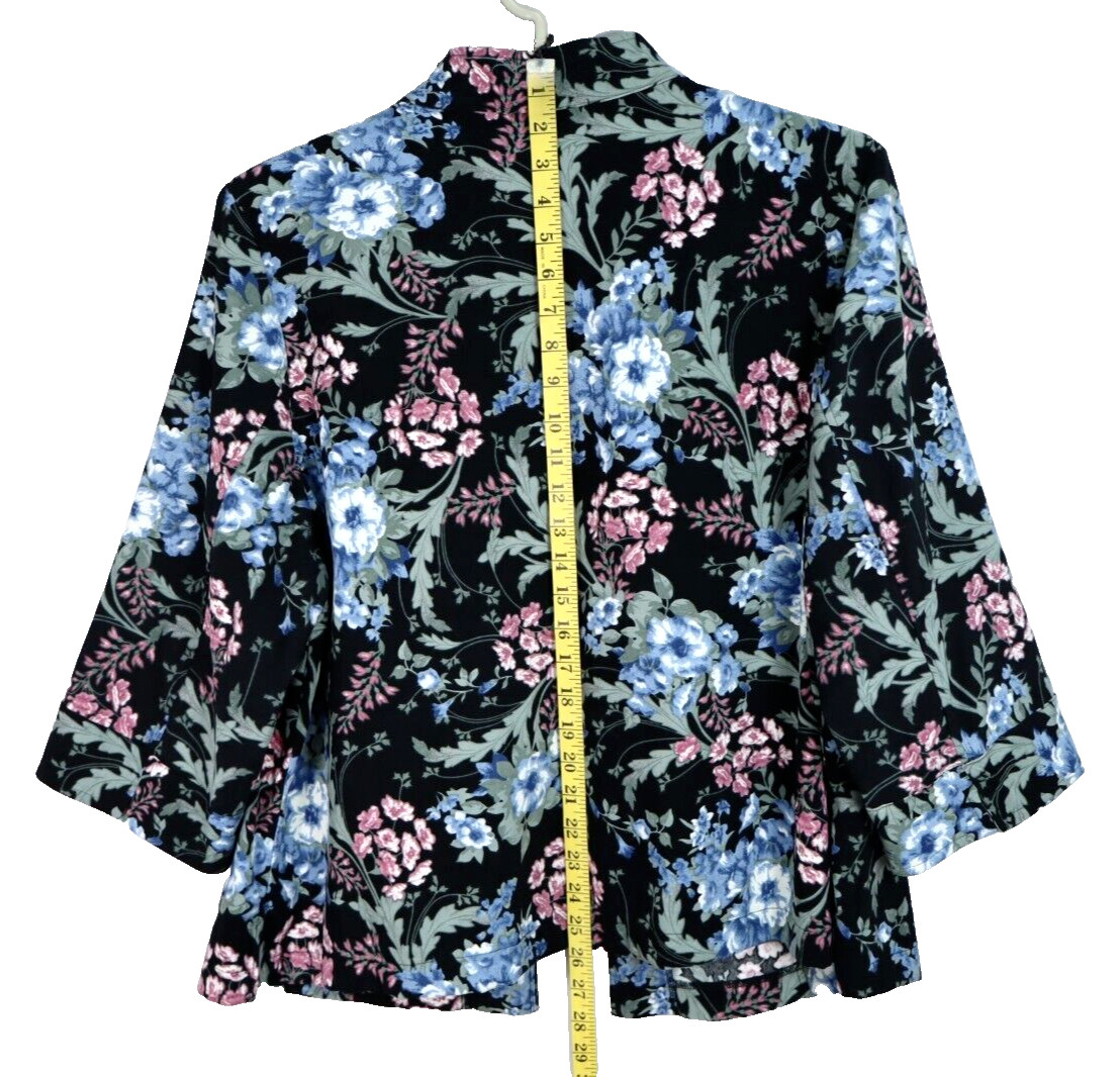 NOTATIONS Women's Polyester Jacket 3/4 Sleeve Flo… - image 11