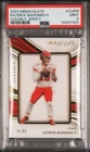 2023 IMMACULATE PATRICK MAHOMES /99 CLEARLY JERSEY PATCH #CIJPM PSA 9