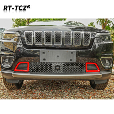 2x Front Bumper Grill Air Intake Vent Cover Trim for Jeep Renegade 1.4T 2016-18 | UK