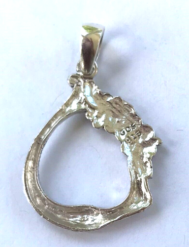 Mermaid Pendant with Long Hair 925 Silver Jewelry - Picture 4 of 4