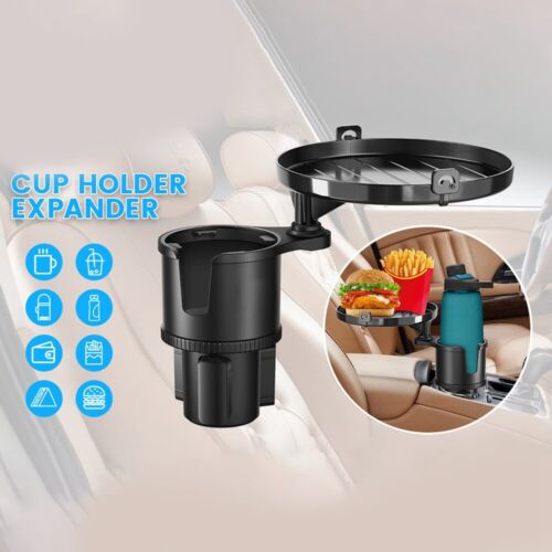 Car Food Detachable Tray Organizer Adjustable Drink Bottole Storage Cup Holder - Picture 10 of 10