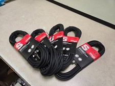 LOT OF 5 Stagg 20ft. S-Series, -plug/-plug, standard Instrument cable